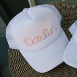 Embroidered Darlin Rope Font Trucker or Dad Hat