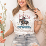 Fourth of July American Cowgirl Block T Shirt