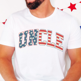 Fourth of July Stars and Stripes Uncle T Shirt