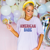 Distressed American Babe T Shirt