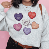 Anti-Valentine's Day Candy Hearts Sweatshirt