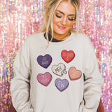 Anti-Valentine's Day Candy Hearts Sweatshirt