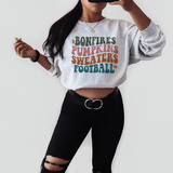 Autumn Vibes Bonfires and Football Sweatshirt