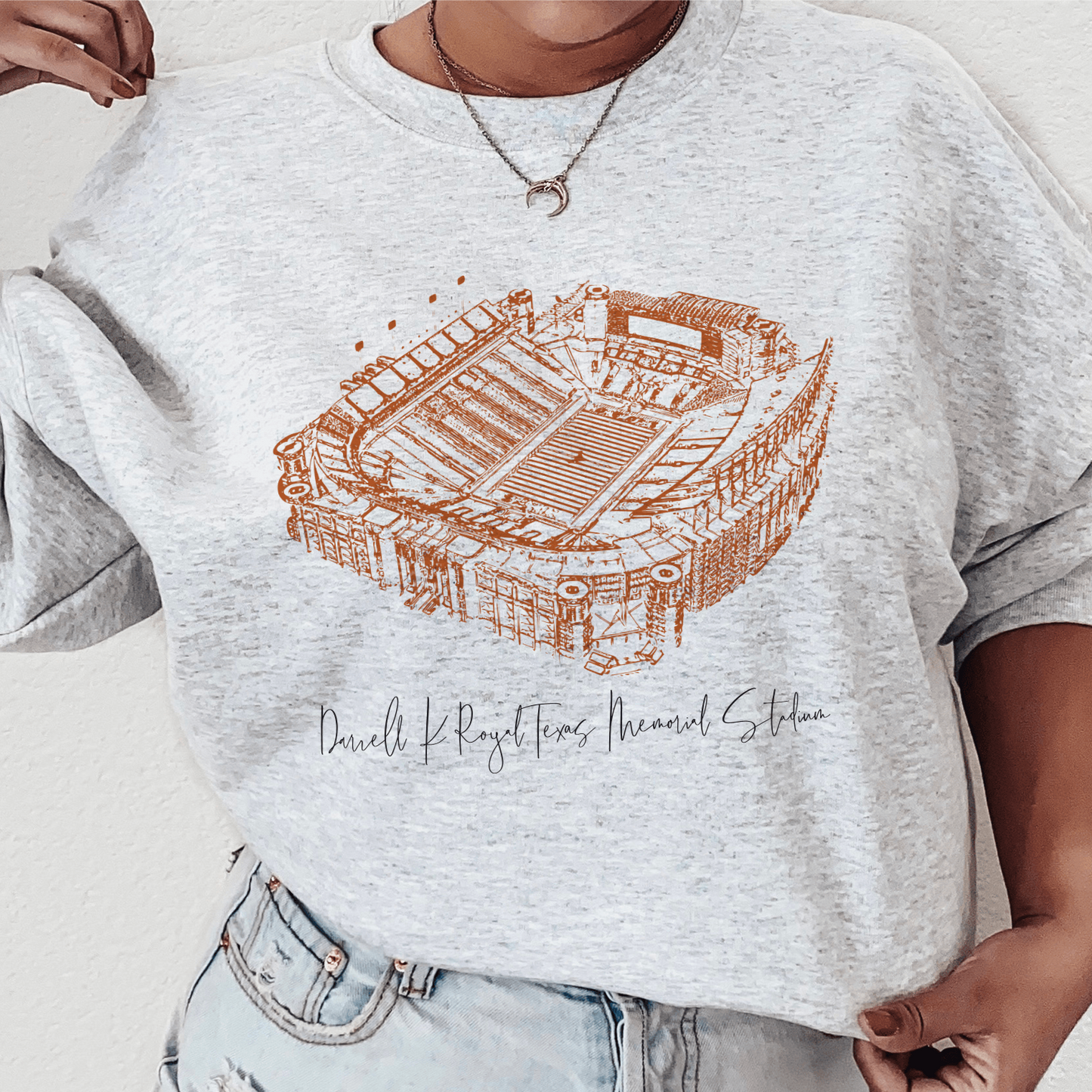 Longhorn Legacy Darrell K Royal Texas Memorial Stadium Sweatshirt
