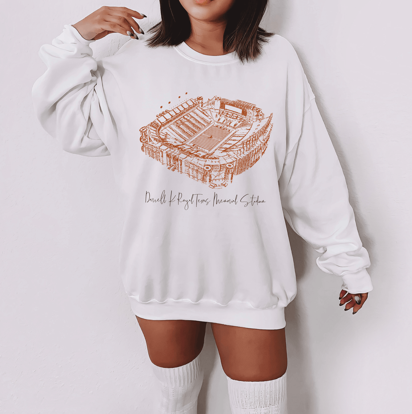 Longhorn Legacy Darrell K Royal Texas Memorial Stadium Sweatshirt