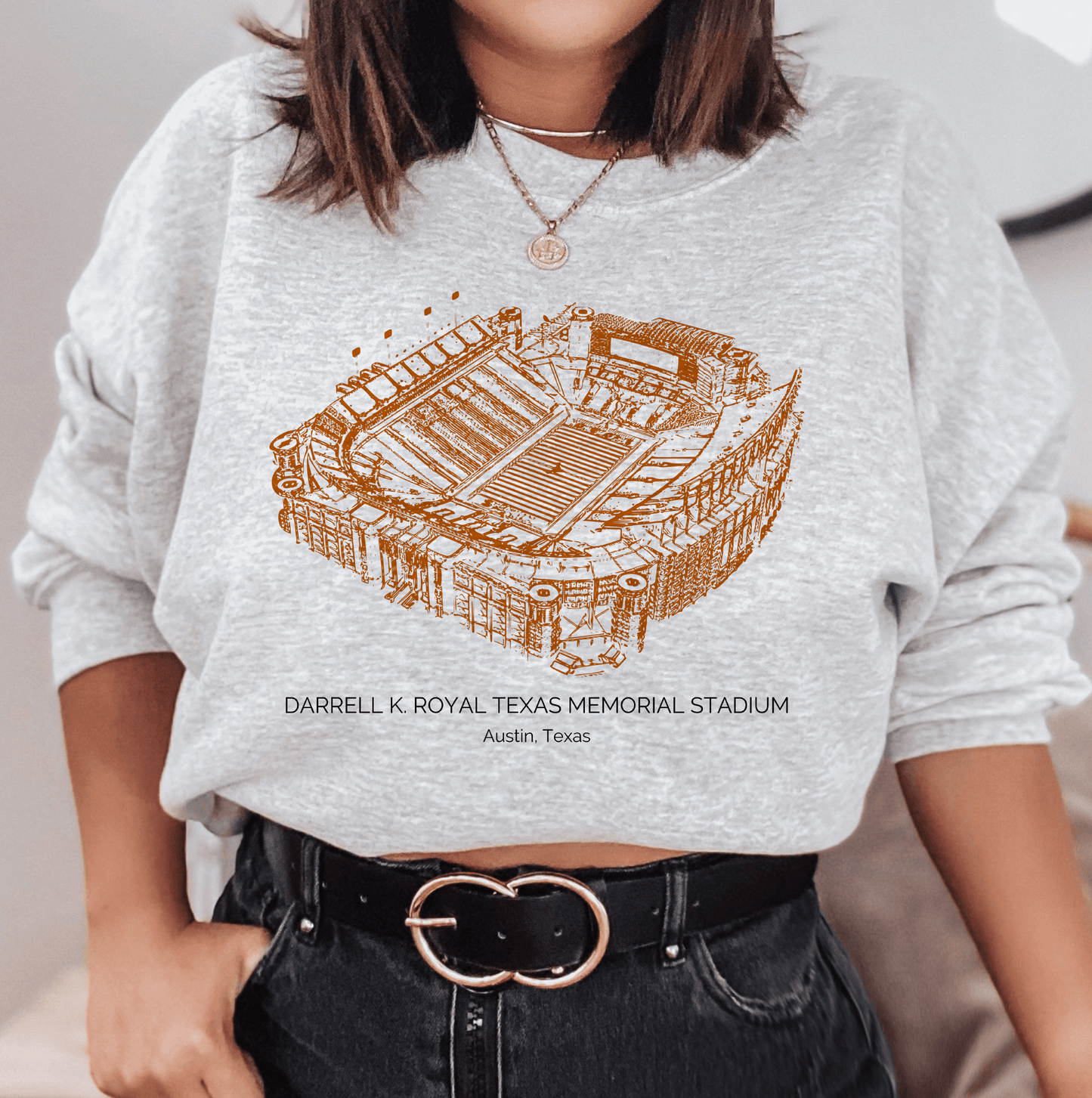 Longhorn Legacy Darrell K Royal Texas Memorial Stadium Sweatshirt