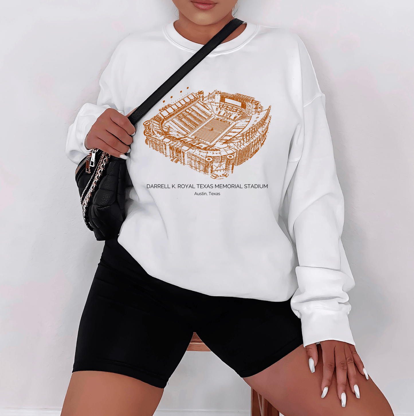 Longhorn Legacy Darrell K Royal Texas Memorial Stadium Sweatshirt
