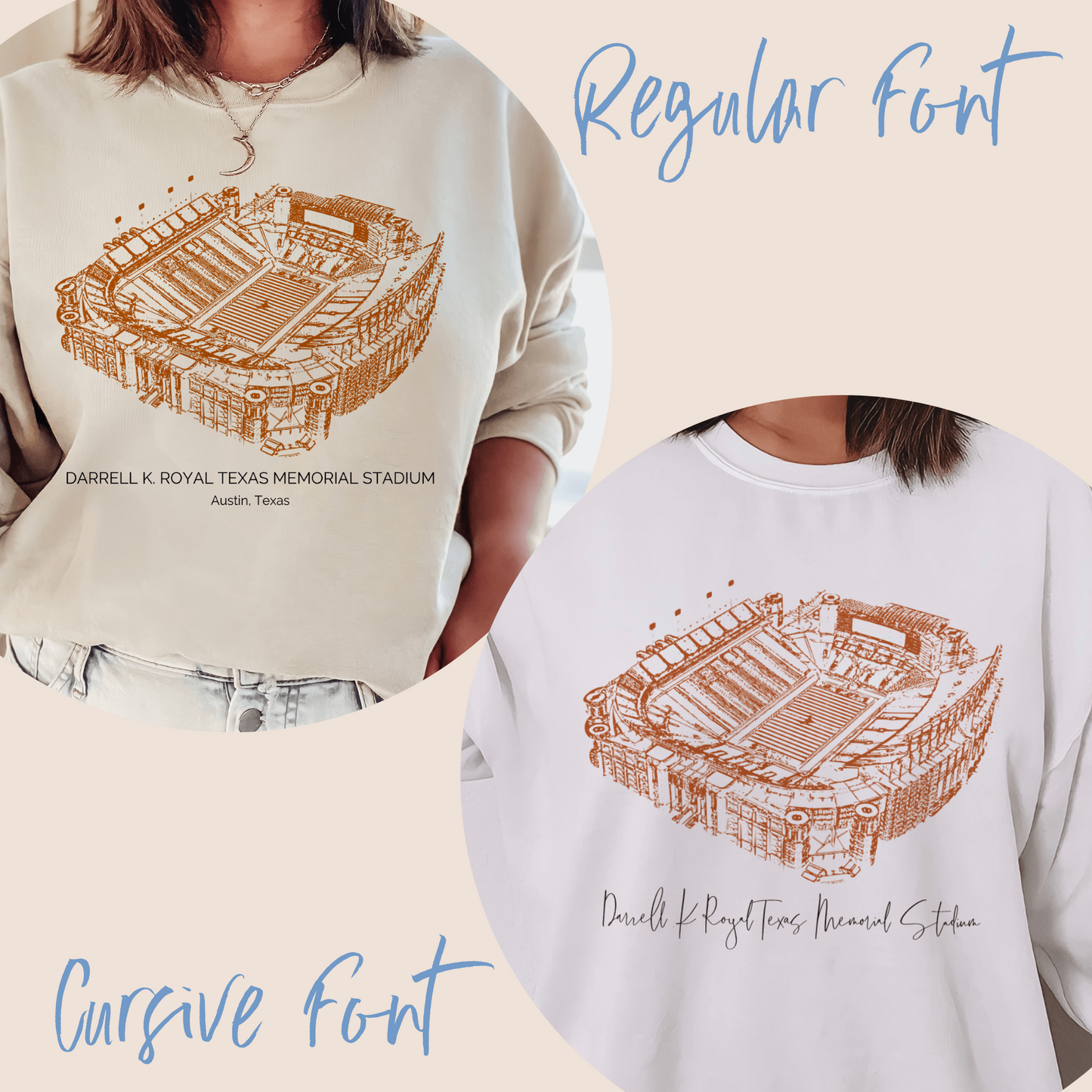 Longhorn Legacy Darrell K Royal Texas Memorial Stadium Sweatshirt