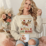 Christmas Furry and Bright Holiday Sweatshirt