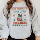 Cozy Yorkie Christmas Sweatshirt