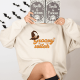 Groovy Witch Retro Floral Sweatshirt