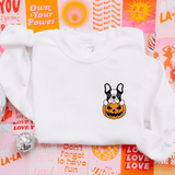 Frenchie Jack O' Lantern Pocket Sweatshirt