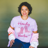 Distressed Howdy Barbie Western T Shirt