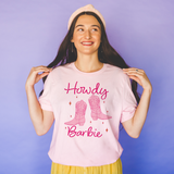 Distressed Howdy Barbie Western T Shirt