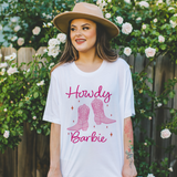 Distressed Howdy Barbie Western T Shirt