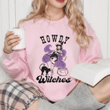 Howdy Witches Western Cowgirl Cauldron Sweatshirt