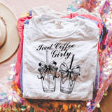 Black Iced Coffee Girly T Shirt