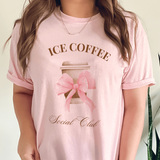 Girly Iced Coffee Social Club T Shirt