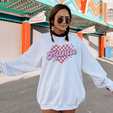 Chic 'Mama' Heart Pattern Sweatshirt