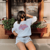 Chic 'Mama' Heart Pattern Sweatshirt