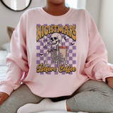 Caffeine Cravings Skeleton 'Nightmare Before Coffee' Sweatshirt