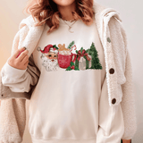Retro Santa's Festive Mug Christmas Sweatshirt