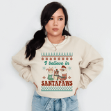 Believe in Santa Paws Holiday Sweatshirt