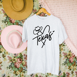 Texas Cowgirl heart and Hat T Shirt