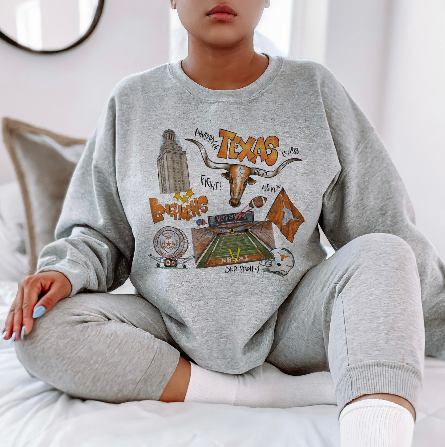 Longhorns University of Texas Illustrated Sweatshirt
