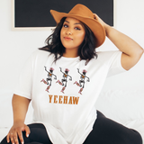 Yeehaw Cowgirl Skeletons T Shirt