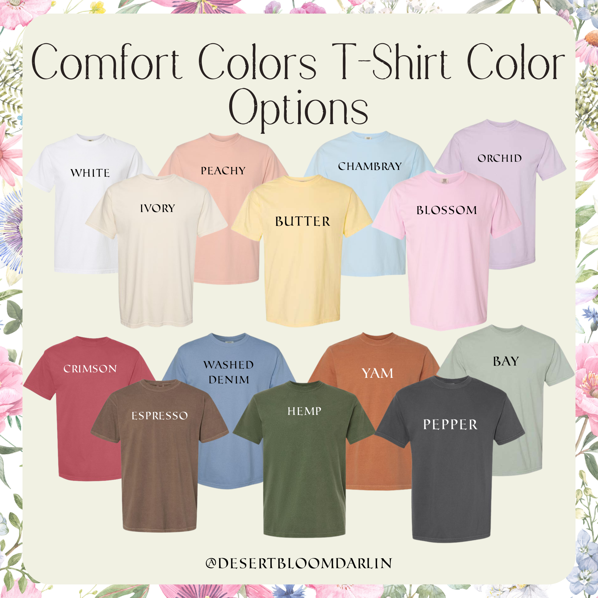 a group of t - shirts with different colors