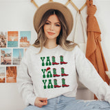 Christmas Yall Yall Yall Cowboy Cowgirl Western Boots
