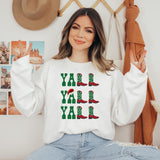Christmas Yall Yall Yall Cowboy Cowgirl Western Boots