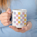 Retro checkered multi color Daisy