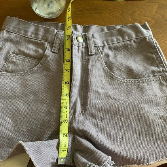 Wrangler Lilac lavender high waisted cutoffs 26