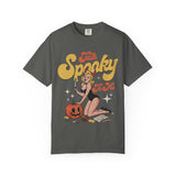 Talk Spooky To Me Halloween Pinup Girl T-Shirt
