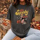 Talk Spooky To Me Halloween Pinup Girl T-Shirt