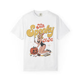 Talk Spooky To Me Halloween Pinup Girl T-Shirt