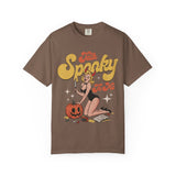 Talk Spooky To Me Halloween Pinup Girl T-Shirt