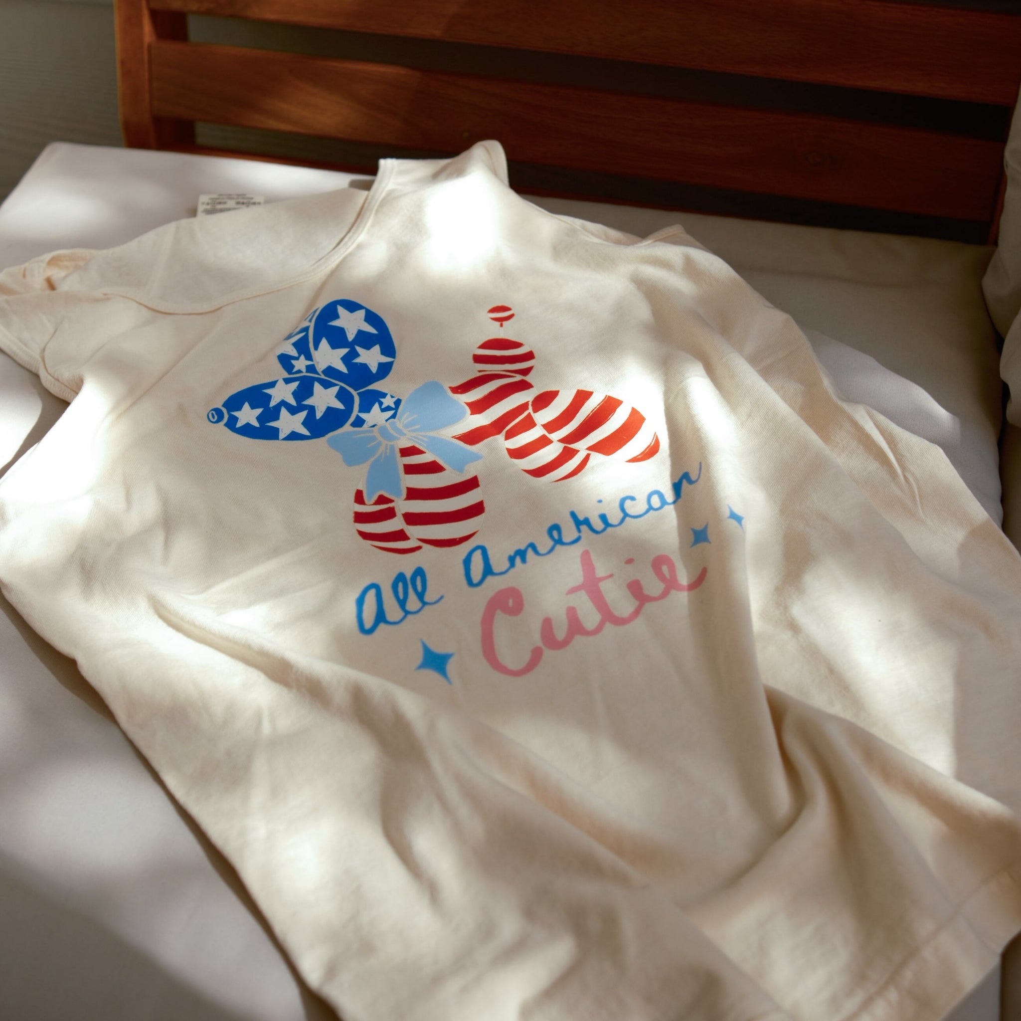 All American Cutie Patriotic Balloon Dog Tank Top