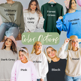 Embroidered Pastel Floral Bouquet Sweatshirt or T Shirt
