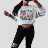 Autumn Vibes Bonfires and Football Sweatshirt