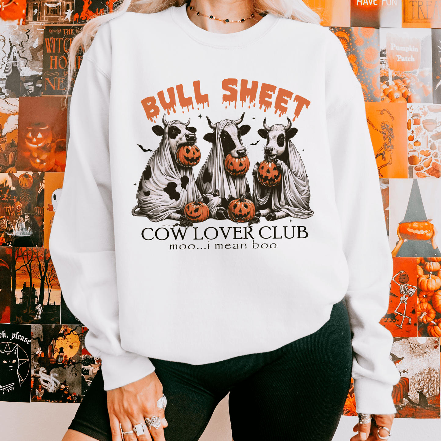 Bull Sheet Cow Lover Club Sweatshirt