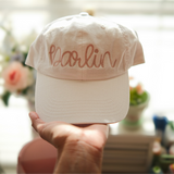 Embroidered Darlin Rope Font Trucker or Dad Hat