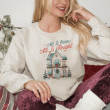 Christmas Charm Victorian Home Holiday Sweatshirt