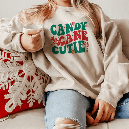 Christmas Charm Candy Cane Cutie Sweatshirt