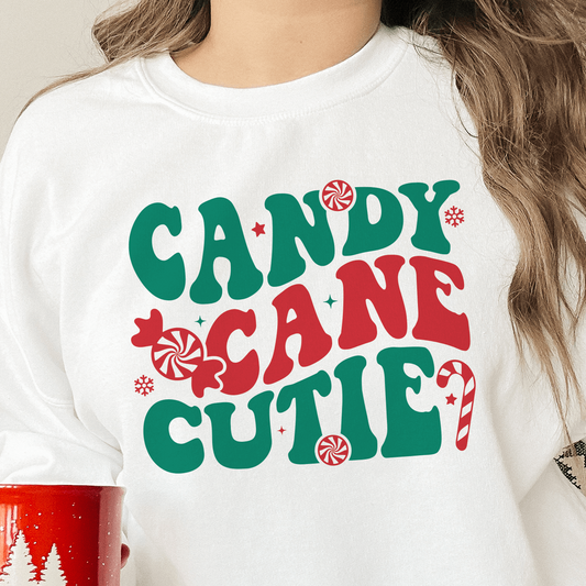 Christmas Charm Candy Cane Cutie Sweatshirt