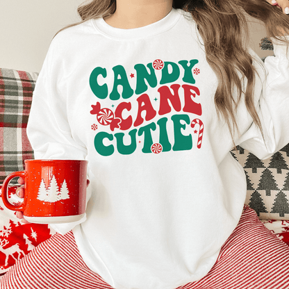 Christmas Charm Candy Cane Cutie Sweatshirt