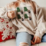 Catmas Chronicles Comical Cat and Christmas Tree Sweatshirt