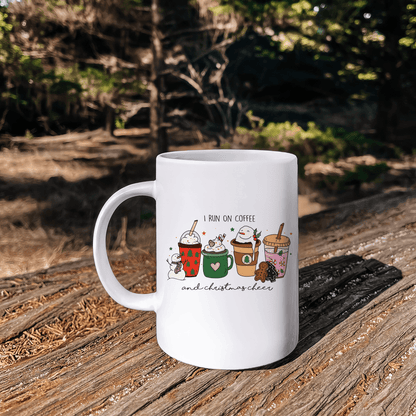 Coffee and Cheer Festive Beverage Delight Holiday 12 oz Ceramic Mug